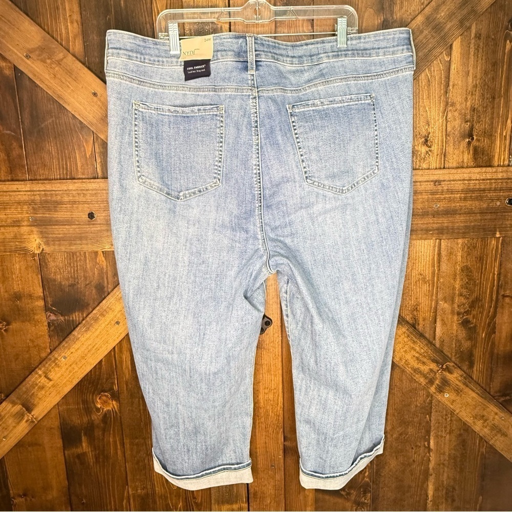 NEW NYDJ Marilyn Straight Crop Cuffed Jeans Plus Size 24W - Picture 5 of 9